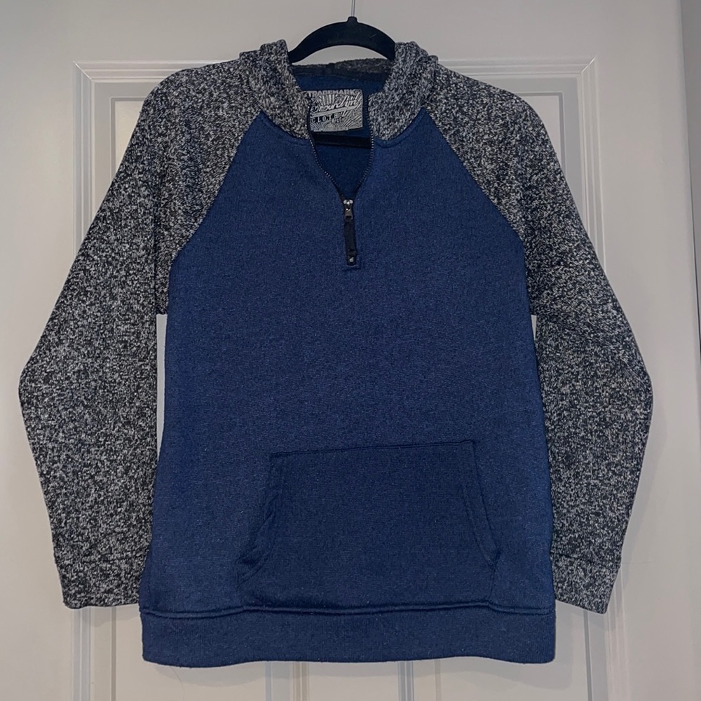 Boy’s navy and gray Brooklyn Cloth hoodie